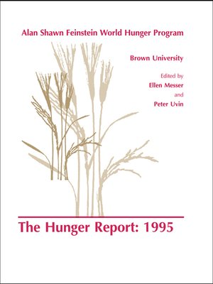 cover image of The Hunger Report 1995